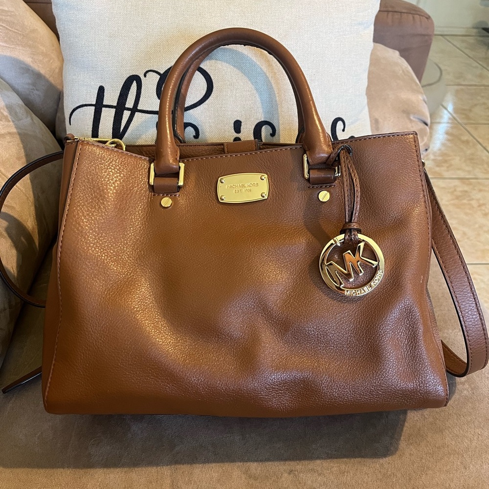 Michael Kors satchel with strap included